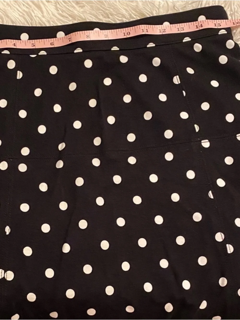 Ann Taylor Factory Polka Dot Skater Skirt Size 6 Parisian Chic
